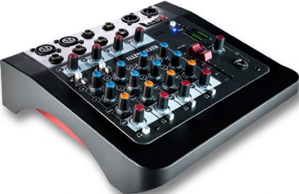 Allen And Heath ZED-6 Compact Analog Mixer, 2 Mic/Line with Active D.I, 2 Stereo Inputs, 2-band EQ; 2 Mic / Line Inputs with separate XLR and TRS jack sockets; 2 Stereo Inputs with TRS jack sockets; 2 Guitar DI high impedance inputs, eliminating the need for DI boxes; Lo-cut filter for cleaning up unwanted low frequency noise (ALLENANDHEALTHZED6 ALLENANDHEALTH ZED6 ALLEN AND HEALTH ZED 6 ALLENANDHEALTH-ZED6 ALLEN-AND-HEALTH ZED-6)