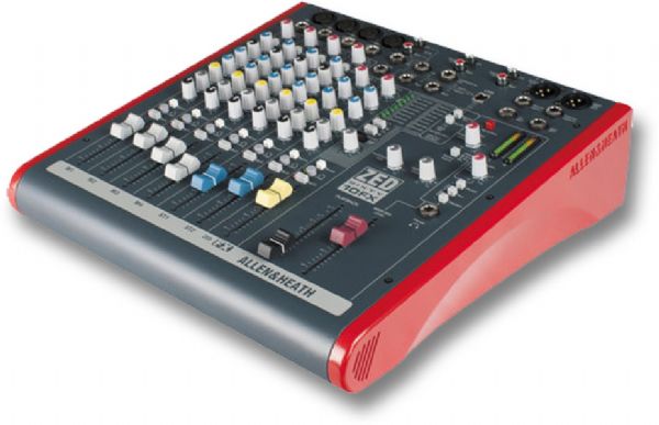 Allen And Heath ZED60-10FX Mixer 6 Channel with Digital Effects and USB Connectivity and 60mm Faders; 4 mic/line inputs, 2 with Class A FET high impedance; 60mm professional quality faders; Responsive 3-band, swept mid EQ with MusiQ; Configurable USB stereo audio in/out; 1 pre-fade Aux send; 1 FX send; 2 stereo inputs (ALLENANDHEALTHZED6010FX ALLENANDHEALTH ZED6010FX ALLEN AND HEALTH ZED 6010FX 60 10FX ALLENANDHEALTH-ZED6010FX ALLEN-AND-HEALTH ZED-6010FX 60-10FX)