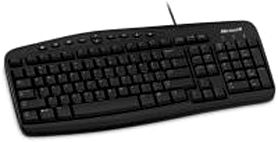Microsoft ZG6-00006 Wired Keyboard 500, Keyboard for Windows, PS/2 Connector, Black, Form Factor External, Compatibility PC, 1 x keyboard generic 6 pin mini DIN (PS/2 style) Connections (500  ZG6 00006  ZG600006  00006  ZG6  805529988484)