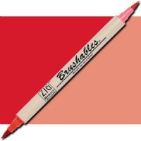 Zig MS-7700-020 Memory System Brushables Dual Tip Marker, Pure Red; Two color tones in one marker, Great for layering effects with two tones of the same color housed in one barrel with brush tips on both ends; Each marker contains a ZIG memory system color on one end, with the other end being a 50 percent tint of the same color; UPC 847340006800 (ZIGMS7700020 ZIG MS7700-020 MS-7700-020 ALVIN PURE RED) 