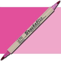 Zig MS-7700-025 Memory System Brushables Dual Tip Marker, Pure Pink; Two color tones in one marker, Great for layering effects with two tones of the same color housed in one barrel with brush tips on both ends; Each marker contains a ZIG memory system color on one end, with the other end being a 50 percent tint of the same color; UPC 847340006817 (ZIGMS7700025 ZIG MS7700-025 MS-7700-025 ALVIN PURE PINK) 