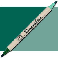 Zig MS-7700-040 Memory System Brushables Dual Tip Marker, Pure Green; Two color tones in one marker, Great for layering effects with two tones of the same color housed in one barrel with brush tips on both ends; Each marker contains a ZIG memory system color on one end, with the other end being a 50 percent tint of the same color; UPC 847340006855 (ZIGMS7700040 ZIG MS7700-040 MS-7700-040 ALVIN PURE GREEN) 
