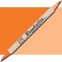 Zig MS-7700-070 Memory System Brushables Dual Tip Marker, Pure Orange; Two color tones in one marker, Great for layering effects with two tones of the same color housed in one barrel with brush tips on both ends; Each marker contains a ZIG memory system color on one end, with the other end being a 50 percent tint of the same color; UPC 847340006923 (ZIGMS7700070 ZIG MS7700-070 MS-7700-070 ALVIN PURE ORANGE) 