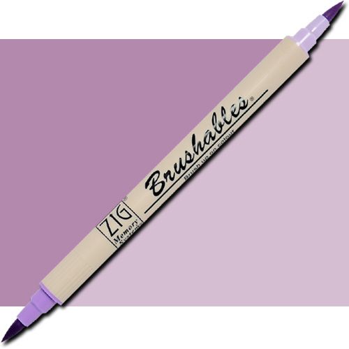 Zig MS-7700-081 Memory System Brushables Dual Tip Marker, Hyacinth; Two color tones in one marker, Great for layering effects with two tones of the same color housed in one barrel with brush tips on both ends; Each marker contains a ZIG memory system color on one end, with the other end being a 50 percent tint of the same color; UPC 847340006947 (ZIGMS7700081 ZIG MS7700-081 MS-7700-081 ALVIN HYACINTH)