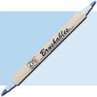 Zig MS-7700-302 Memory System Brushables Dual Tip Marker, Powder Blue; Two color tones in one marker, Great for layering effects with two tones of the same color housed in one barrel with brush tips on both ends; Each marker contains a ZIG memory system color on one end, with the other end being a 50 percent tint of the same color; UPC 847340006985 (ZIGMS7700302 ZIG MS7700-302 MS-7700-302 ALVIN Powder Blue) 