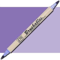 Zig MS-7700-807 Memory System Brushables Dual Tip Marker, Lunar Lavender; Two color tones in one marker, Great for layering effects with two tones of the same color housed in one barrel with brush tips on both ends; Each marker contains a ZIG memory system color on one end, with the other end being a 50 percent tint of the same color; UPC 847340007029 (ZIGMS7700807 ZIG MS7700-807 MS-7700-807 ALVIN LUNAR LAVENDER) 
