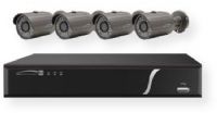 Speco Technologies ZIPL84B2 8 Channel 2 TB NVR With 4 Bullet Camera; Black;  Supports up to 4K (3840x2160) resolution for live view, recording, and playback; Plug & play feature for Speco IP cameras with isolated traffic on the PoE ports; Find and install IP cameras on the local network without needing to locate the cameras manually; UPC 030519016865 (ZIPL84B2 ZIPL84B2NVR ZIPL84B23CAMERA ZIPL84B2-CAMERA  ZIPL84B2O3VLB3SPECOTECHNOLOGIES ZIPL84B2-SPECOTECHNOLOGIES) 