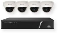 Speco Technologies ZIPL84D2 8 Channel 2 TB NVR With 4 Dome Cameras; Black and White; Supports up to 4K (3840x2160) resolution for live view, recording and playback; Plug & play feature for Speco IP cameras with isolated traffic on the PoE ports; UPC 030519016872 (ZIPL84D2 ZIPL84D2NVR ZIPL84D2CAMERA ZIPL84D2-CAMERA  ZIPL84D2SPECOTECHNOLOGIES ZIPL84D2-SPECOTECHNOLOGIES)      