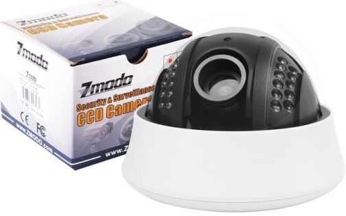 Zmodo ZMD-CDH-DIM29NA CCTV Sony CCD High Resolution 650TVL Vari-focal Indoor Dome Camera with Audio; 1/3