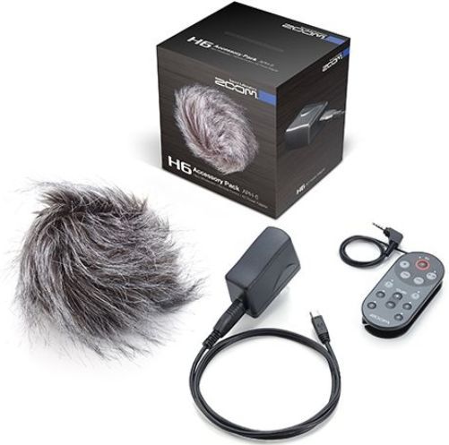 Zoom APH-6 Accessory Package; Perfect Companion for your Zoom H6 Handy Recorder; Includes: RCH-6 Wired RemoteController, AD-17 USB-type ACAdapter and HairyWindscreen; UPC 884354012274 (ZOOMAPH6 ZOOM-APH6 APH6 AP-H6 APH 6) 
