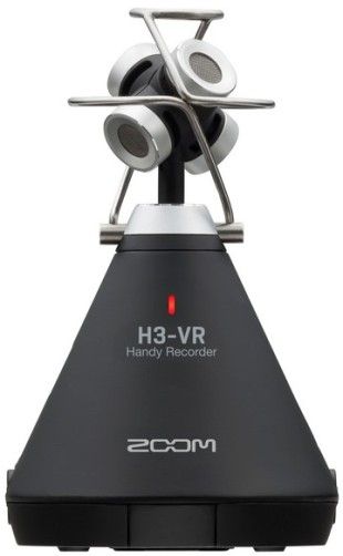 Zoom H3-VR Handy Recorder, 4 Built-In Mics Arranged In An Ambisonic Array, Full-Sphere Surround Sound Recording, Single-Knob Gain Control Of All Input Levels, Onboard Ambisonics A To B Decoding, Record Up To 24bit/96khz, Stereo Binaural Monitoring Of Ambisonics Signal, Headphone Output And Line Output, Slate Tone, Extensive Metadata, UPC 884354019969 (ZOOMH3VR ZOOM-H3VR H3VR H3 VR) 