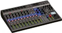 Zoom L12 LiveTrak L-12 Digital Mixer/Recorder Console; 12 Discrete Channels (8 Mono Plus 2 Stereo) With XLR Or 1/4-Inch Connectivity; 14-Track Simultaneous Recording, 12-Track Playback; 14-In/4-Out USB Audio Interface Connectivity; 5 Powered Headphone Outputs, Each With A Customizable And Saveable Mix; UPC 884354018054 (ZOOML12 ZOOM-L12 L-12 L12)  