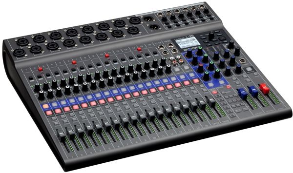 Zoom L20 LiveTrak L-20 Digital Mixer/Recorder Console; 20 Discrete Channels (16 Mono Plus 2 Stereo) With XLR Or 1/4