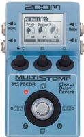 Zoom MS-70CDR MultiStomp Chorus/Delay/Reverb Pedal; 86 Guitar And Bass Effects, Including Modulation, Equalization, Delay, And Reverb; Up To 6 Effects Can Be Used Simultaneously, In Any Order; 50 Memory Locations For The Storage Of User-Created Patches; 40 Preset Patches; Patch Cycling; Dual 1/4" Output Jacks; UPC 884354011673 (ZOOMMS70CDR ZOOM-MS70CDR MS70CDR MS-70-CDR MS 70CDR)  
