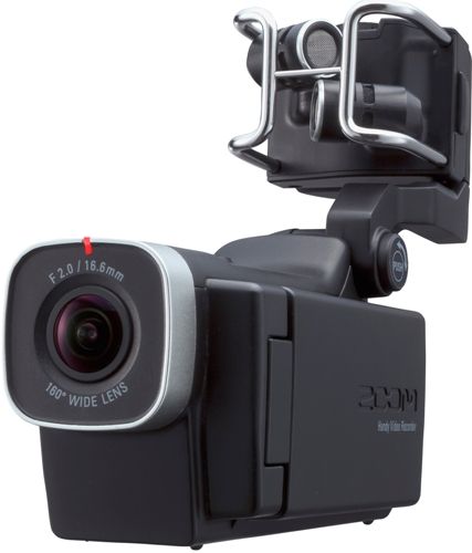 Zoom Q8 Handy Video Recorder; Records Directly To SD, SDHC, And SDXC Cards, Up To 128GB; High-Quality 160 Wide-Angle Lens With Selectable Viewing Angles (F2.0/16.6mm); Uses A System Of Interchangeable Microphone Capsules That Can Be Swapped Out As Easily As The Lens Of A Camera; Supplied Detachable Stereo X/Y Microphone (XYQ-8); UPC 884354014759 (ZOOMQ8 ZOOM-Q8 Q-8) 