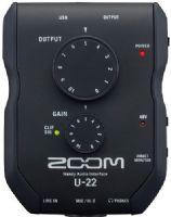 Zoom U-22 Handy Audio Interface; Stereo USB Audio Interface For PC/Mac/iPhone/iPad; Connect To iPhone/iPad With Apple iPad Camera Connection Kit Or Lightning-To-USB Camera Adapter (Sold Separately), Plus 2 AA Batteries Or Optional AC Adapter For Power; XLR/TRS Input With High-Performance Mic Preamp; UPC 884354016999 (ZOOMU22 ZOOM-U22 U22 U 22)  