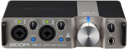 Zoom UAC-2 USB 3.0 SuperSpeed Audio Converter; 2-In/2-Out Superspeed USB 3.0 Audio Interface; Support For Recording And Playback Up To 24-Bit/192 Khz; Loopback Function For Webcasting, Podcasting, Gaming, And Other Live Streaming Applications; Low Latency Overdubbing And Direct Monitoring For Zero-Latency Monitoring In Mono Or Stereo; UPC 884354014469 (ZOOMUAC2 ZOOM-UAC2 UAC2 UAC 2 UA-C2) 