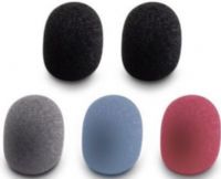 Zoom WSL-1 Foam Windscreens (Set of Five) for Zoom Lavalier Microphones; Can Reduce Wind Noise While Remaining Acoustically Transparent; Includes: 2 Black, 1 Grey, 1 Blue, and 1 Red Windscreens; UPC 884354019174 (ZOOMWSL1 ZOOM-WSL1 WSL1 WS-L1 WSL 1) 