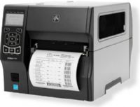 Zebra Technologies ZT42063-T110000Z Model ZT420 Barcode Printer with 300 dpi, USB, Serial, Parallel, Ethernet ports; Construction: Metal Frame and bi-fold metal media cover with enlargerd clear viewing window; Side-loading supplies path for simplified media and ribbon loading; Element Energy Equalizer for superior print quality; Communications: USB, Serial, Ethernet, Bluetooth; Weight 40 Lbs, UPC 024606604851, Dimensions 13.25" x 12.75" x 19.5" (ZT42063-T110000Z ZT42063T110000Z ZT42063 T110000Z) 