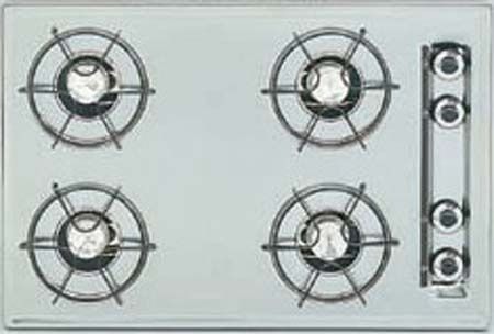 Summit ZTL053 Brushed Chrome Cooktop, 30