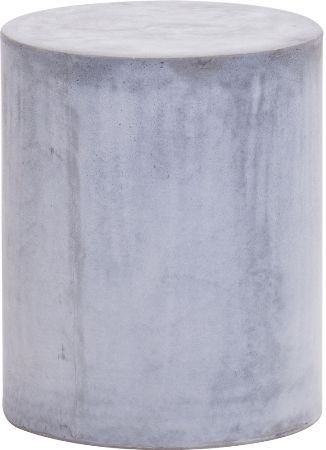 Zuo Modern 155008 Danger Stool, Distressed Concrete, Constructed from a light weight fiber clay, which gives the look and feel of concrete, Durable and suitable outdoors, This piece is very modern and industrial, Made in China, Dimensions 14.6