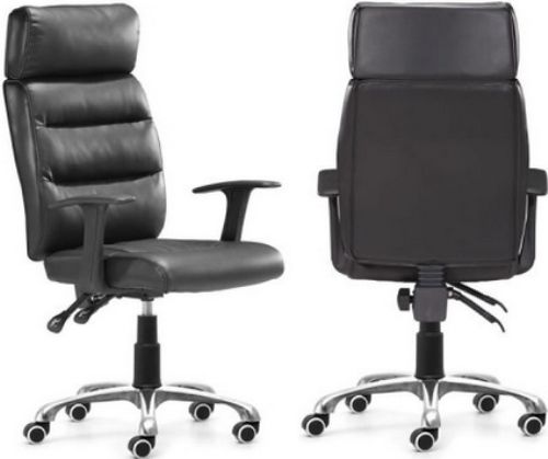 Zuo Modern 205174 Unity Office Chair, Black, Bring all your thoughts in harmony, The seat and back are wrapped and tufted in a plush leatherette on top of a solid chrome base with casters, Seat Width 19 Inches, Seat Depth 19 Inches, Seat Height 16.5~19.5 Inches, Dimensions (WxDxH) 25 x 25 x 42~45 Inches, Weight 24.20 Lbs, UPC 816226019050 (ZUO205174 ZUO-205174 20-5174 205-174 2051-74)