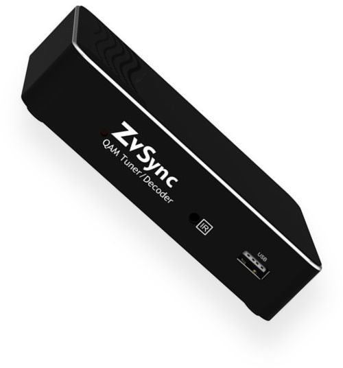ZeeVee ZVSYNC-NA QAM HD TV Digital Tuner, Decoder; Enables any projector, monitor or other display without a QAM digital tuner to connect to a ZvPro or Hybrid Encoder, RF Modulator; Converts coax cable signal to either HDMI or composite video; Small and easy to mount near a projector; UPC 812254010618 (ZEEVEEZVSYNCNA ZEE VEE ZVSYNCNA ZVSYNC NA ZEE-VEE-ZVSYNCNA ZVSYNC-NA)
