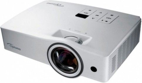 Optoma ZW212ST EcoBright DLP Projector, DMD Chip Microdisplay, 2500 lumens Brightness, 100000:1 Contrast Ratio, 51.2 in - 300 in Image Size, 1.3 ft - 16.4 ft Projection Distance, 0.52:1 Throw Ratio, 80 % Uniformity, 1280 x 800 WXGA Resolution, Widescreen Native Aspect Ratio, 1.07 billion colors Support, 120 V Hz x 91.1 H kHz Max Sync Rate, Laser/LED Lamp Type, 20000 hour s Lamp Life Cycle, UPC 796435418540 (ZW212ST ZW-212-ST ZW 212 ST)