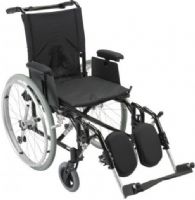 Drive Medical AK516ADA-AELR Cougar Ultra Lightweight Rehab Wheelchair, Elevating Leg Rests, 16" Seat, 4 Number of Wheels, 10" Armrest Length, 27" Armrest to Floor Height, 18" Back of Chair Height, 8" Casters, 12" Closed Width, 16"Seat Depth, 18" Seat Width, 8" Seat to Armrest Height, 17.5"-19.5" Seat to Floor Height, 24" x 1" Semi-Pneumatic Rear Wheels, 44" x 12" x 37" Folded Dimensions, 250 lbs Product Weight Capacity, UPC 822383136615 (AK516ADA-AELR AK516ADA AELR AK516ADAAELR) 