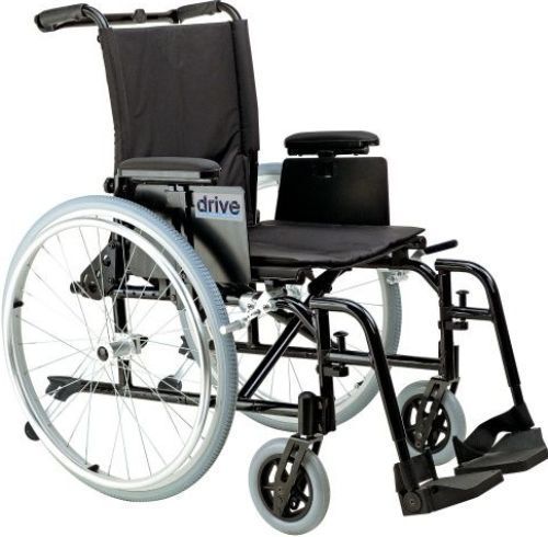 Drive Medical AK516ADA-ASF Cougar Ultra Lightweight Rehab Wheelchair, Swing away Footrests, 16