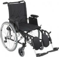 Drive Medical AK518ADA-AELR Cougar Ultra Lightweight Rehab Wheelchair, Elevating Leg Rests, 18" Seat, 4 Number of Wheels, 10" Armrest Length, 27" Armrest to Floor Height, 18" Back of Chair Height, 8" Casters, 12" Closed Width, 16" Seat Depth, 18" Seat Width, 8" Seat to Armrest Height, 17.5"-19.5" Seat to Floor Height, 24" x 1" Semi-Pneumatic Rear Wheels, 44" x 12" x 37" Folded Dimensions, 250 lbs Product Weight Capacity, UPC 822383136639 (AK518ADA-AELR AK518ADA AELR AK518ADAAELR) 
