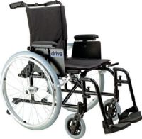Drive Medical AK518ADA-ASF Cougar Ultra Lightweight Rehab Wheelchair, Swing away Footrests, 18" Seat, 4 Number of Wheels, 10" Armrest Length, 27" Armrest to Floor Height, 18" Back of Chair Height, 8" Casters, 12" Closed Width, 16" Seat Depth, 18" Seat Width, 8" Seat to Armrest Height, 17.5"-19.5" Seat to Floor Height, 24" x 1" Semi-Pneumatic Rear Wheels, 44" x 12" x 37" Folded Dimensions, 250 lbs Product Weight Capacity, UPC 822383136646 (AK518ADA-ASF AK518ADA ASF AK518ADAASF) 