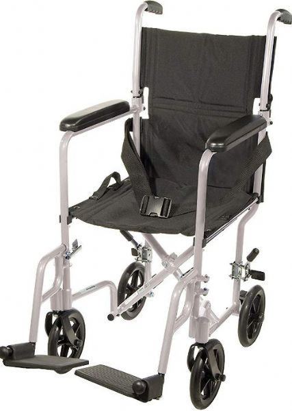 Drive Medical ATC17-SL Lightweight Transport Wheelchair, 17