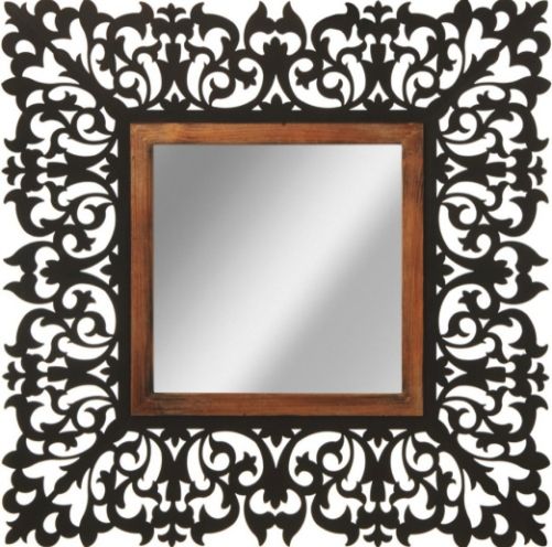 CBK Styles 103196 Scroll Metal Wall Mirror, Beautifully crafted intricate scroll metal frame, 34