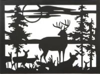 CBK Style 105711 Deer Wall Art, Set of two, UPC 738449251850 (105711 CBK105711 CBK-105711 CBK 105711) 