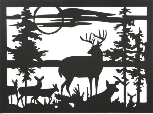 CBK Style 105711 Deer Wall Art, Set of two, UPC 738449251850 (105711 CBK105711 CBK-105711 CBK 105711)