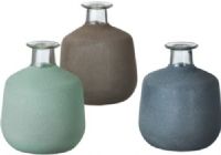 CBK Style 113241 Small Sand Frosted Vases, Set of 6, UPC 738449347379 (113241 CBK113241 CBK-113241 CBK 113241) 