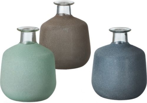 CBK Style 113241 Small Sand Frosted Vases, Set of 6, UPC 738449347379 (113241 CBK113241 CBK-113241 CBK 113241)