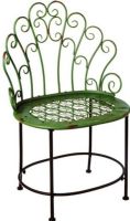 CBK Style 118034 Distressed Green Scroll Chair, UPC 738449374795 (118034 CBK118034 CBK-118034 CBK 118034) 