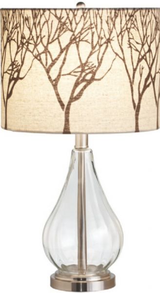 CBK Style 778166 Metal & Glass Table Lamp with Tree Shade,  60w Max, Set of 2, UPC 738449778166 (778166 CBK778166 CBK-778166 CBK 778166)