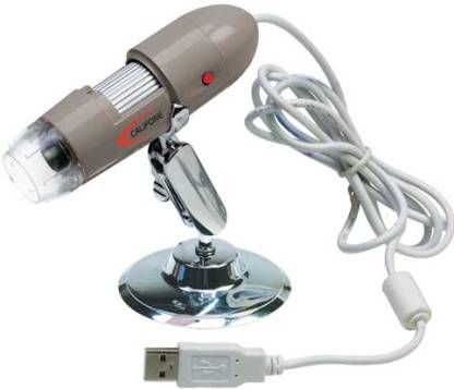 Califone CM1-USB USB Digital Microscope, 640 x 480 pixels Color CMOS sensor-Image sensor, Up to 1,280 x 960 Capture resolution, AVI Video format, Manual focusing from 4