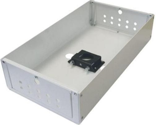 Chief CMA480W Column Storage Shelf, 25 lbs / 11.34 kg Load Capacity, Supports wide, thin AV equipment in a horizontal orientation, Flush-to-ceiling installation possible with doors to access equipment, Compatible with CMS0xx fixed extension columns and CMS0xx0xx adjustable extension columns, UPC 841872140728, White Finish (CMA480W CMA-480-W CMA 480 W)