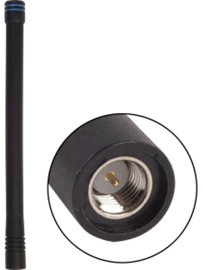 Antenex Laird EXB150SM 150-162MHz SMA/Male Tuf Duck Antenna, VHF Band, Unity Gain, Vertical Polarization, 50 ohms Nominal Impedance, 1.5:1 Max VSWR, 50W RF Power Handling, SMA/Male Connector, 5.95-6.5