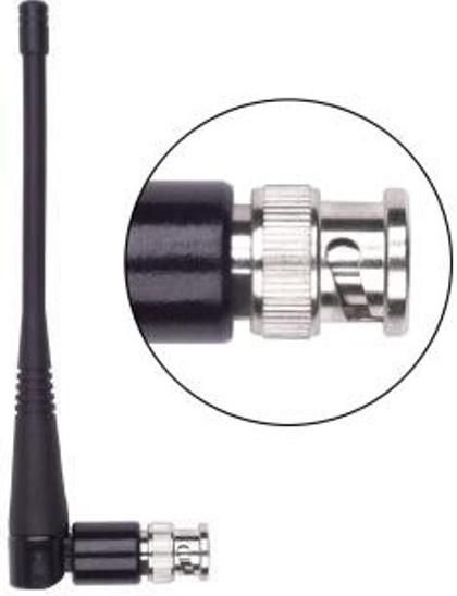 Antenex Laird EXR450BN BNC/Male Tuf Duck Antenna, UHF Band, 450 - 470MHz Frequency, 460 MHz Center Frequency, Vertical Polarization, 50 ohms Nominal Impedance, 1.5:1 at Resonance Max VSWR, 50W RF Power Handling, TNC/Male Connector, 6.62 - 6.95