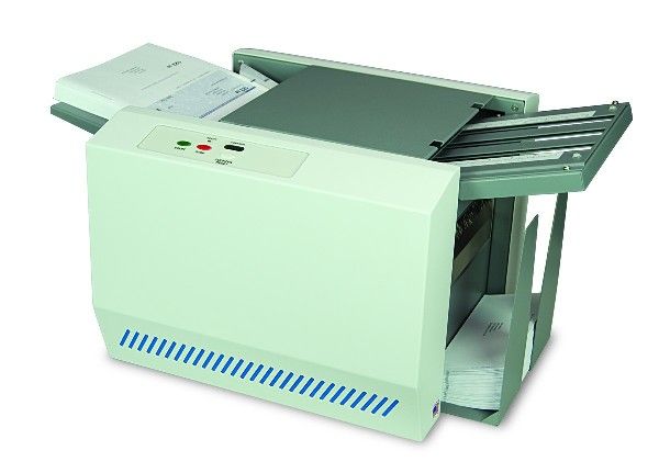 Formax FD 1502 Auto Seal FD 1502; Compact Desktop Design: The user-friendly design provides easy installation and operation; Drop-In Top Feed System: Produces dependable feeding of forms with no paper fanning required; 14 Form Length Capability: Flexibility to process forms up to 14 in length; Speed: Up to 100 forms per minute; Fold Types: Folds Z, C, Uneven Z, Uneven C, Half and custom folds; Weight 82 Lb (FD1502 FD 1502)