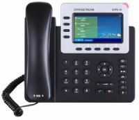 Grandstream GXP2140 Enterprise IP Telephone; 4.3 inch (480x272) TFT color LCD Graphic Display; Dual switched auto-sensing 10/100/1000Mbps Gigabit network ports, PoE, Bluetooth, USB, EHS with Plantronics headsets, and capability to connect/power up to 4 cascaded extension modules with LCD display; Up to 4 SIP accounts, 5 programmable context-sensitive soft keys, and up to 5-way conferencing; UPC 694727370135 (GXP2140 GXP-2140) 