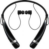 LG HBS760BLK Tone Pro Wireless Stereo Headset, Quad-Layer Speaker Technology, HD voice capability, and a MEMS microphone, Jog buttons, Call and play/pause controls, Call and play/pause controls, Multi-conection, Auto-Reconect, Audio STREAMING, Aptx, Vibration Control, Equalizer, UPC: 8806084975874 (HBS760BLK HBS760 BLK HBS-760BLK HBS760-BLK) 