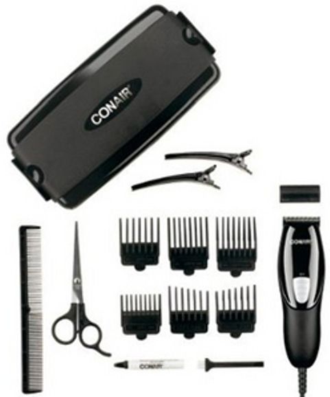 Conair HC91VCS Haircut kit, Full powered magnetic motor, Stamped steel blades, 6 attachment combs, Hard storage case, Barber comb (HC91VCS HC91-VCS HC91 VCS)