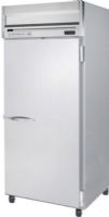 Beverage Air HF1W-1S Solid Door Reach-In Freezer, Door Access Method, 7.8 Amps, Top Compressor Location, 34 Cubic Feet, Solid Door Type, 1/2 Horsepower, 1 Number of Doors, 1 Number of Sections, Swing Opening Style, 3 Shelves, 0°F Temperature, 115 Voltage, Stainless steel front, Gray painted sides, Aluminum interior,  60" H x 31" W x 28" D Interior Dimensions, 78.5" H x 35" W x 32" D Dimensions (HF1W1S HF1W-1S HF1W 1S) 