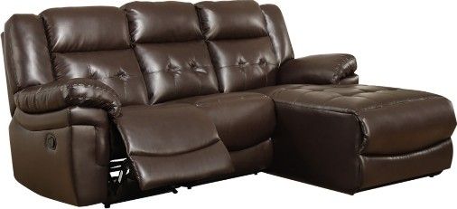 Monarch Specialties I 8186BR Dark Brown Bonded Leather / Match ...